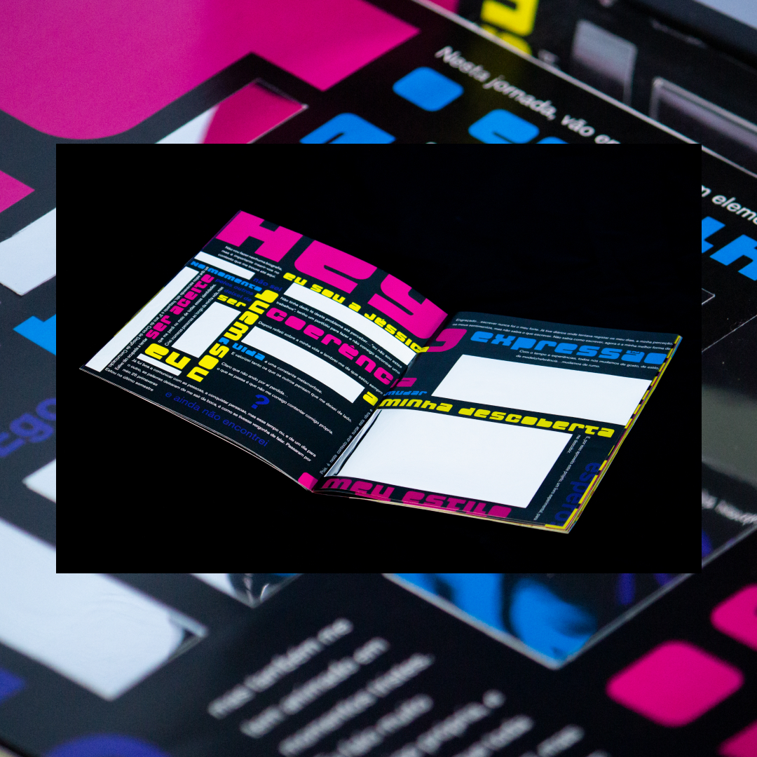 Experimental editorial book design by Jéssica Viana.